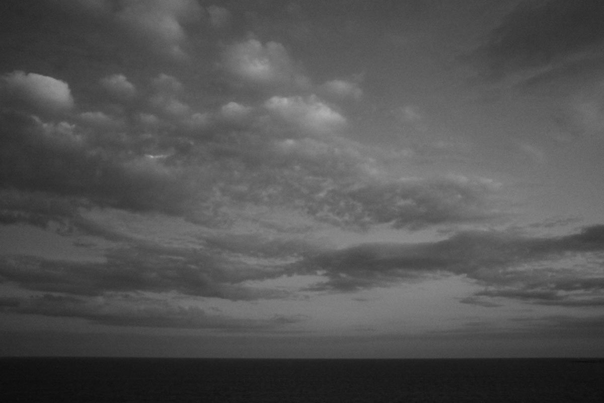 der himmel über dem meer